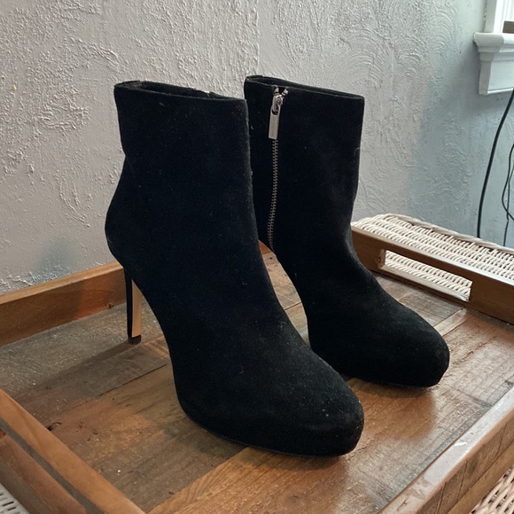 Michael Kors Black Suede Booties - Picture 2 of 3